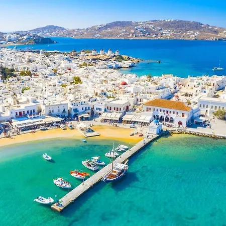 Вилла Mykonos 3 Bedroom Luxury Private Pool Views Фанари