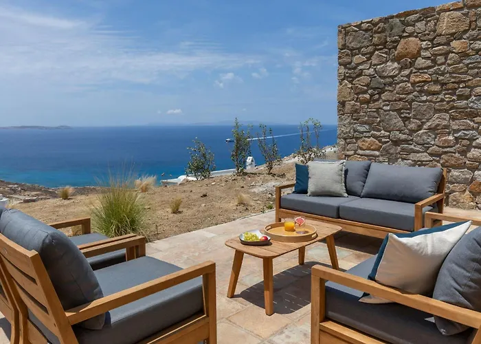 Mykonos 3 Bedroom Luxury Private Pool Views Вилла