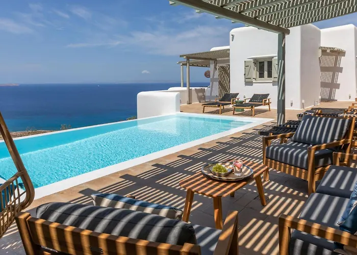 Вилла Mykonos 3 Bedroom Luxury Private Pool Views Фанари